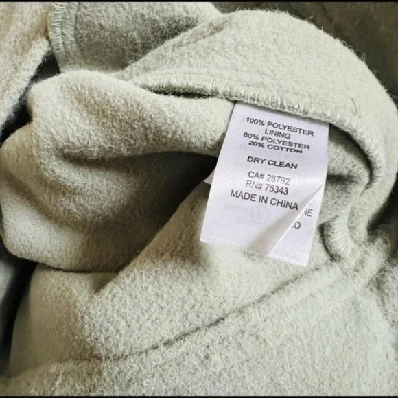 NEW Anthro JOIE Sz L flannel green jacket shacket shirt - Picture 5 of 6